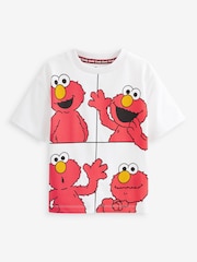 Weiß - Elmo Kurzärmeliges Lizenz-T-Shirt (6 M.–8 J.) - Bild 1 von 2