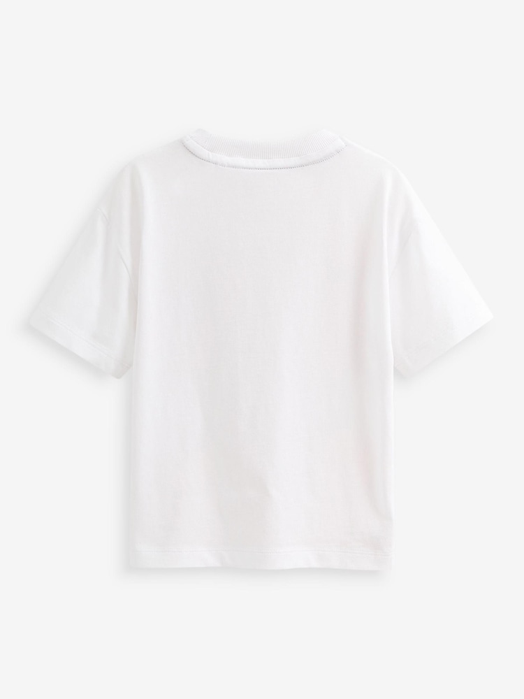 Weiß - Elmo Kurzärmeliges Lizenz-T-Shirt (6 M.–8 J.) - Bild 2 von 2
