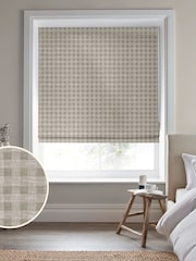Laura Ashley Brown Gingham Made To Measure Roman Blinds - Image 5 of 6