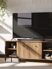 Dorel Home Walnut Brown Europe Farnsworth TV Stand 55in - Image 2 of 4