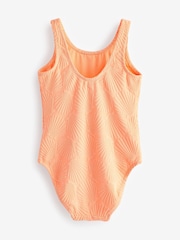Fluro Orange Textured Swimsuit (3-16yrs) - Image 5 of 5