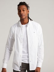 Tommy Hilfiger White Regular Fit Poplin Shirt - Image 1 of 8