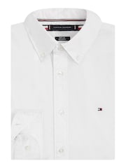 Tommy Hilfiger White Regular Fit Poplin Shirt - Image 7 of 8