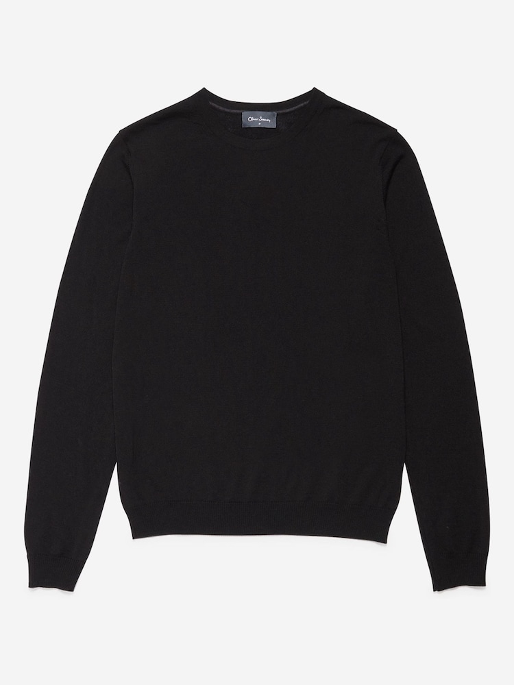 Oliver Sweeney Merino Wool Crew Neck Jumper - Image 6 of 6