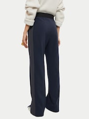 Jigsaw Blue Crepe Split Hem Joggers - Image 2 of 4