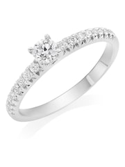 Beaverbrooks Platinum Diamond Solitaire Ring - Image 1 of 5