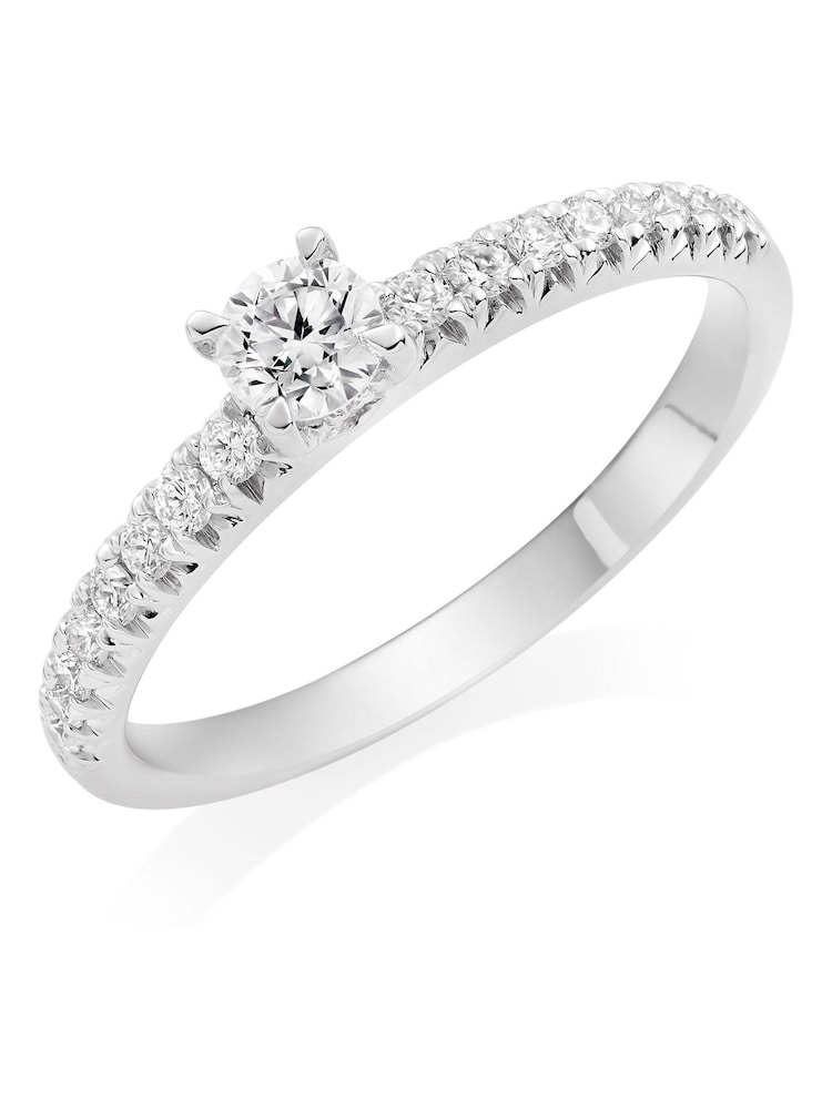 Beaverbrooks Platinum Diamond Solitaire Ring - Image 1 of 5