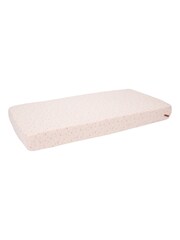 Little Dutch Pink Little Pink Flowers Fitted Bassinet Sheet - Image 1 of 2