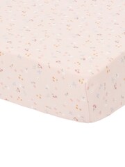 Little Dutch Pink Little Pink Flowers Fitted Bassinet Sheet - Image 2 of 2