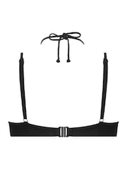 Hunkemöller Black Luxe Padded Bikini Top - Image 5 of 5