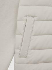Reiss Stone Flintoff 3-9 yrs Funnel Neck Quilted Hybrid Jacket - Image 6 of 6