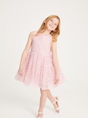 Pink - Baker By Ted Baker Organza-Kleid für besondere Anlässe - Bild 1 von 7
