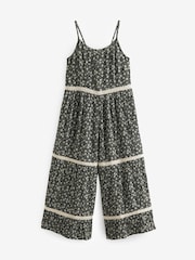 BLACK AND WHITE FLORAL Playsuit (3-16yrs) - Image 3 of 4