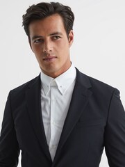 Reiss Silver Colby Pearl Collar Bar - Image 3 of 4