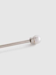 Reiss Silver Colby Pearl Collar Bar - Image 4 of 4