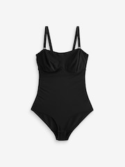 Black DD+ Minimising Tummy Control Smoothing Strapless Bodysuit - Image 5 of 6