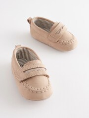 Бежевый - Pram Moccasin Baby Shoes (0-24mths) - Image 1 of 4