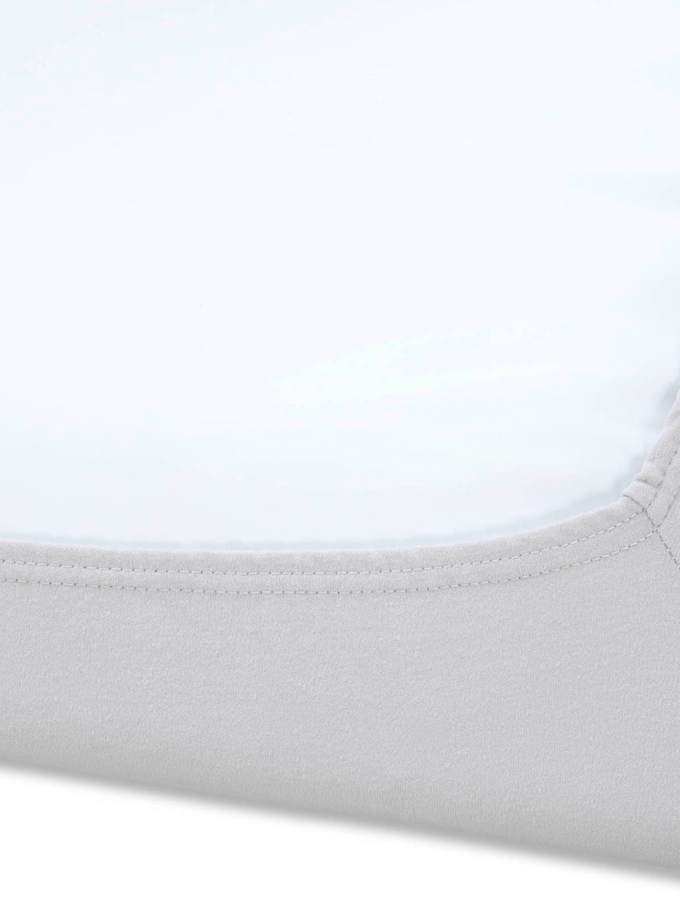 Clair De Lune Grey Travel 100% Cotton Fitted Sheet - Image 3 of 3