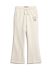 Superdry Cream Athletic Essentials Low Rise Flare Joggers - Image 4 of 5