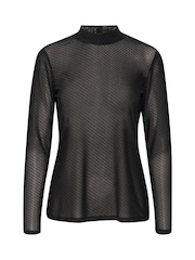 Kaffe Floc Turtleneck Black Top - Image 5 of 6