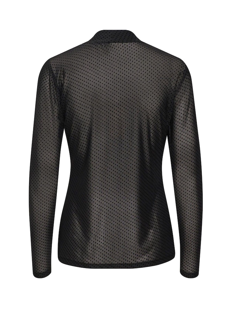 Kaffe Floc Turtleneck Black Top - Image 6 of 6