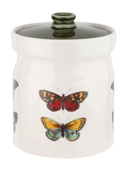 Portmeirion White Botanic Garden Harmony Canister 18cm - Image 3 of 3