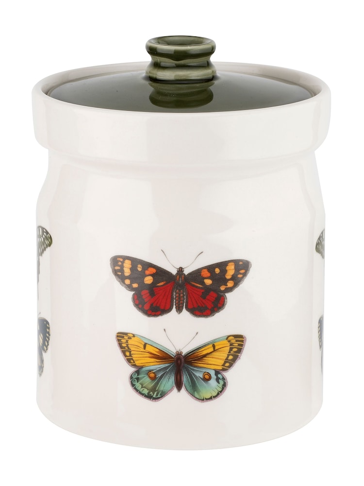 Portmeirion White Botanic Garden Harmony Canister 18cm - Image 3 of 3