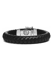 Buddha To Buddha Gents Ben Black Leather, Beads And Cords Bracelet - Image 2 of 4