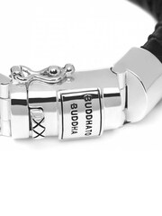 Buddha To Buddha Gents Ben Black Leather, Beads And Cords Bracelet - Image 3 of 4