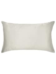 Morris & Co Silver Silver Mulberry Silk Housewife Pillowcase - Image 2 of 3