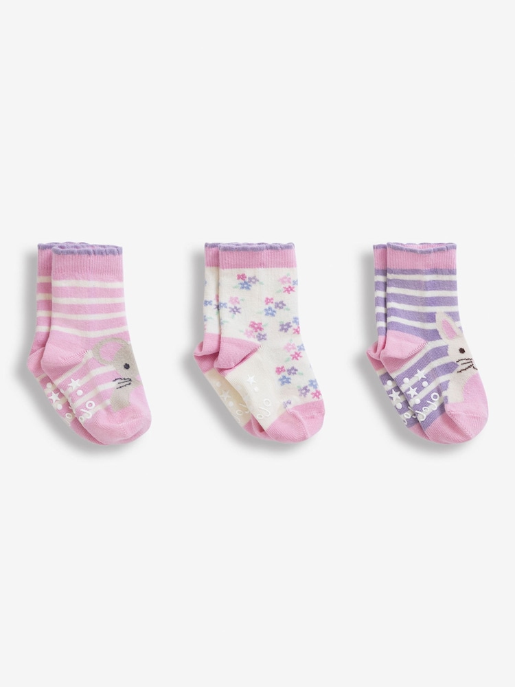 JoJo Maman Bébé Mädchen 3-Pack Häschen Socken - Bild 2 von 2