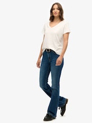 Superdry Blue Mid Rise Flare Jean - Image 2 of 8