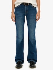 Superdry Blue Mid Rise Flare Jean - Image 4 of 8