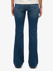 Superdry Blue Mid Rise Flare Jean - Image 5 of 8