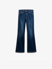 Superdry Blue Mid Rise Flare Jean - Image 7 of 8