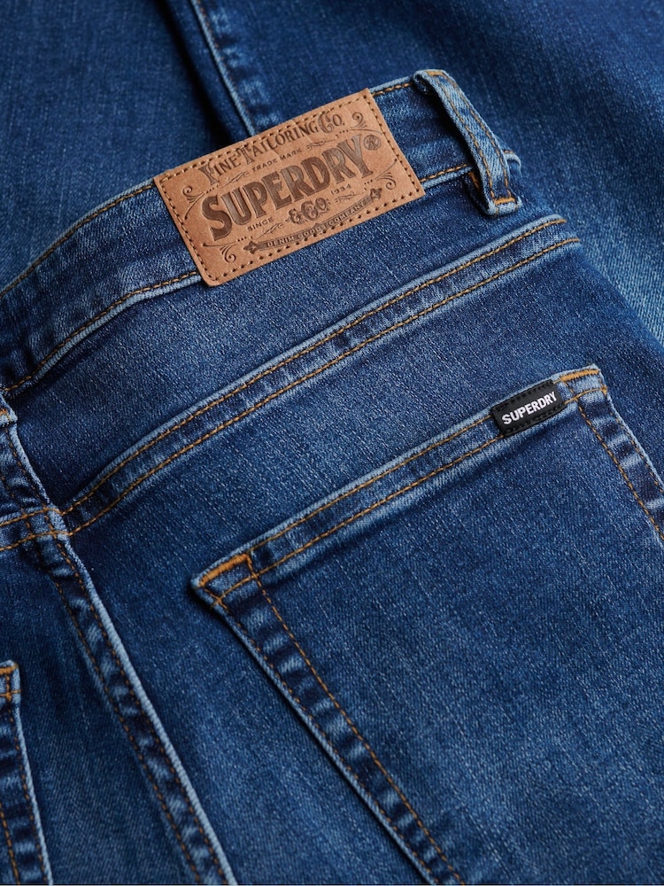 Superdry Blue Mid Rise Flare Jean - Image 8 of 8