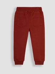 JoJo Maman Bébé Rust and Navy Blue 100% Cotton Joggers 2 Pack - Image 3 of 7