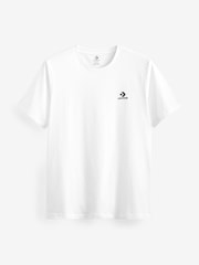 Converse White 100% Cotton Classic T-Shirt - Image 4 of 4