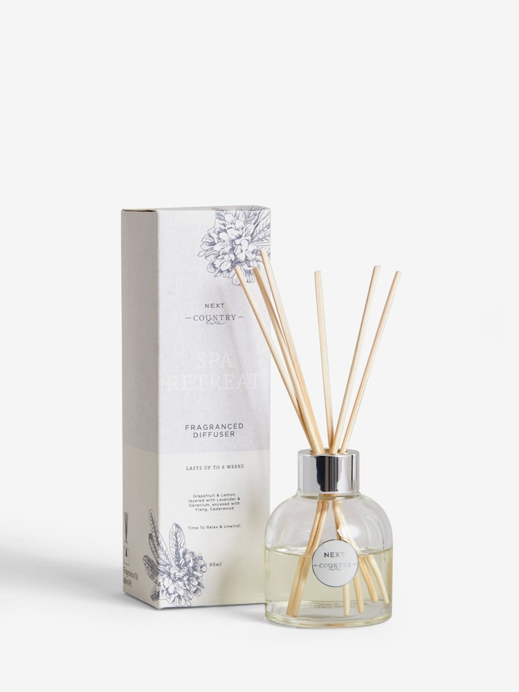 Spa Retreat Lavender and Geranium Country Luxe 60ml Diffuser - Image 3 of 3 Spa Retreat Lavender and Geranium Country Luxe 60ml Diffuser - Image 3 of 3
