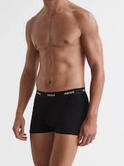 Reiss Multi Heller Three Pack of Organic Cotton Blend Boxers - Image 6 of 10