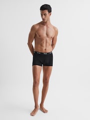 Reiss Multi Heller Three Pack of Organic Cotton Blend Boxers - Image 9 of 10