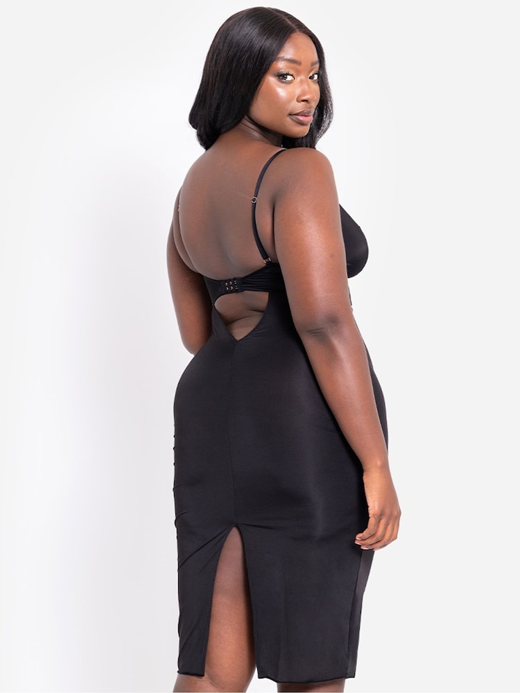 Curvy Kate Scantilly After Hours Black Slip Chemise Dress - Image 2 of 7