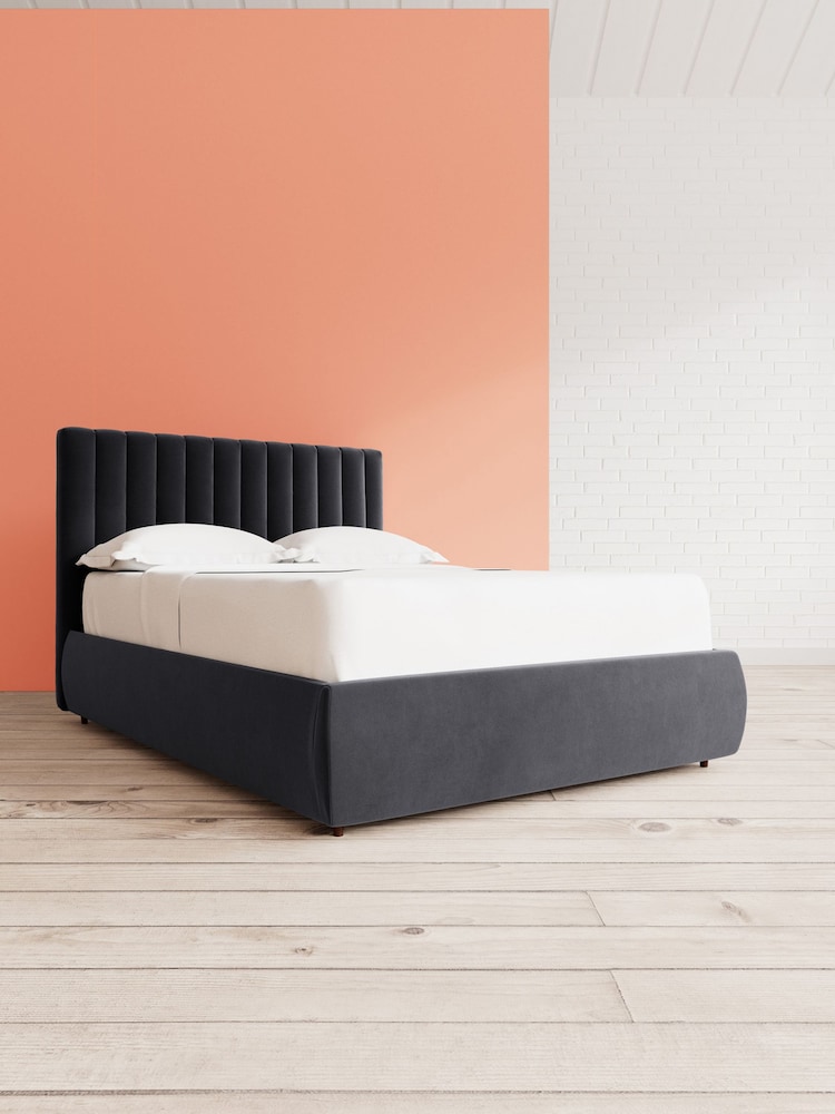 Swoon Easy Velvet Black Porlock Divan Bed - Image 9 of 9