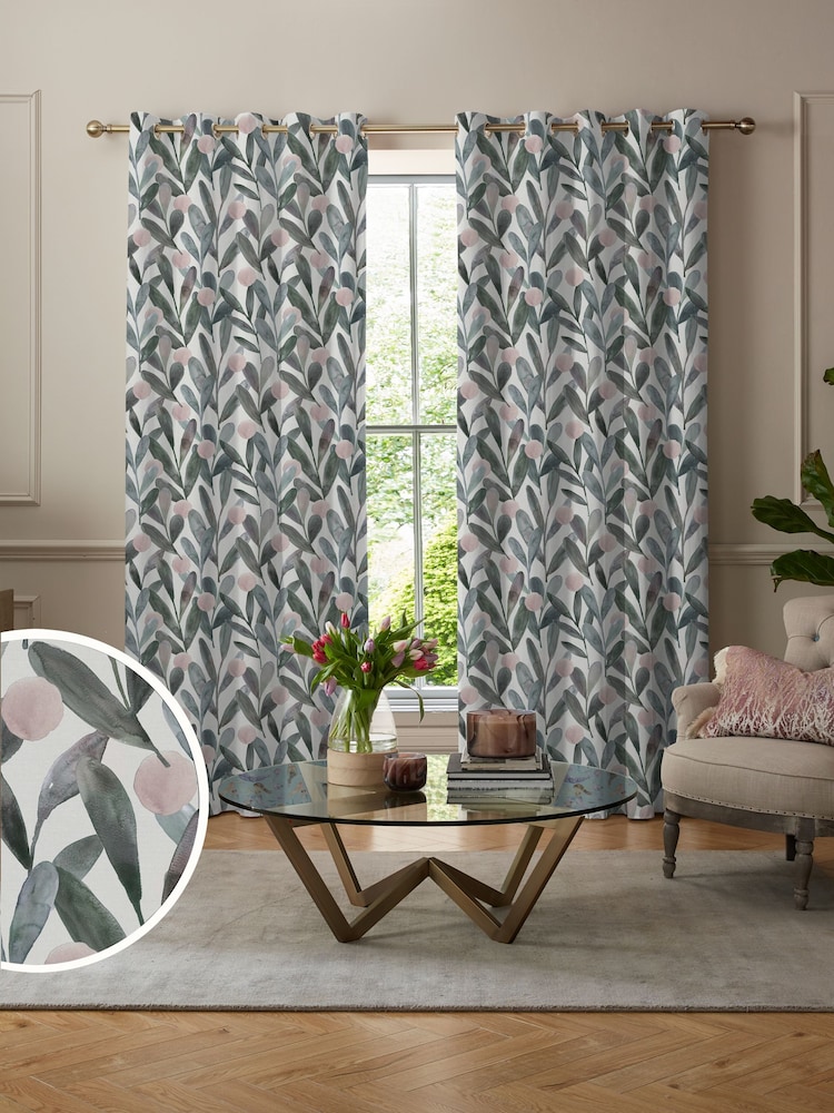 Voyage Granite Grey Enso Made to Measure Curtains - Image 1 of 9