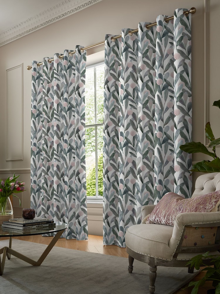 Voyage Granite Grey Enso Made to Measure Curtains - Image 2 of 9