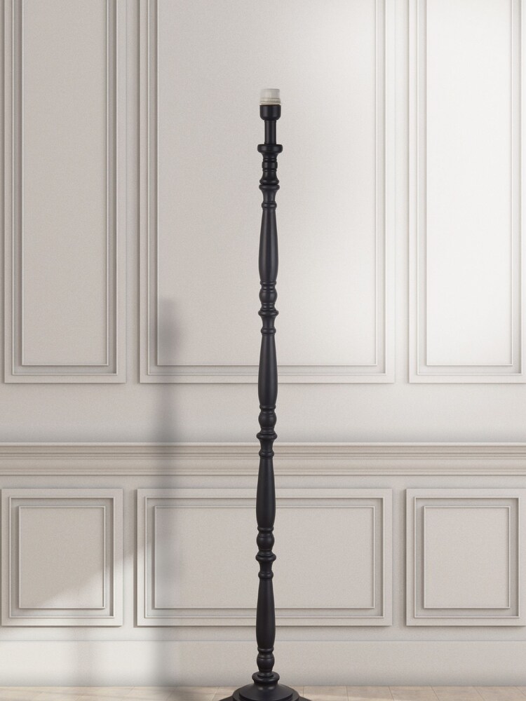 Searchlight Grey Lumi Candlestick Floor Lamp Base - Image 1 of 4