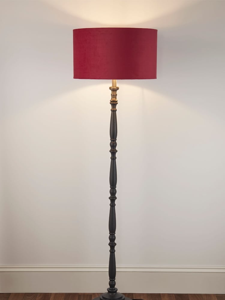 Searchlight Grey Lumi Candlestick Floor Lamp Base - Image 2 of 4