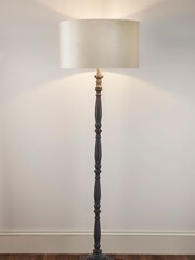 Searchlight Grey Lumi Candlestick Floor Lamp Base - Image 3 of 4