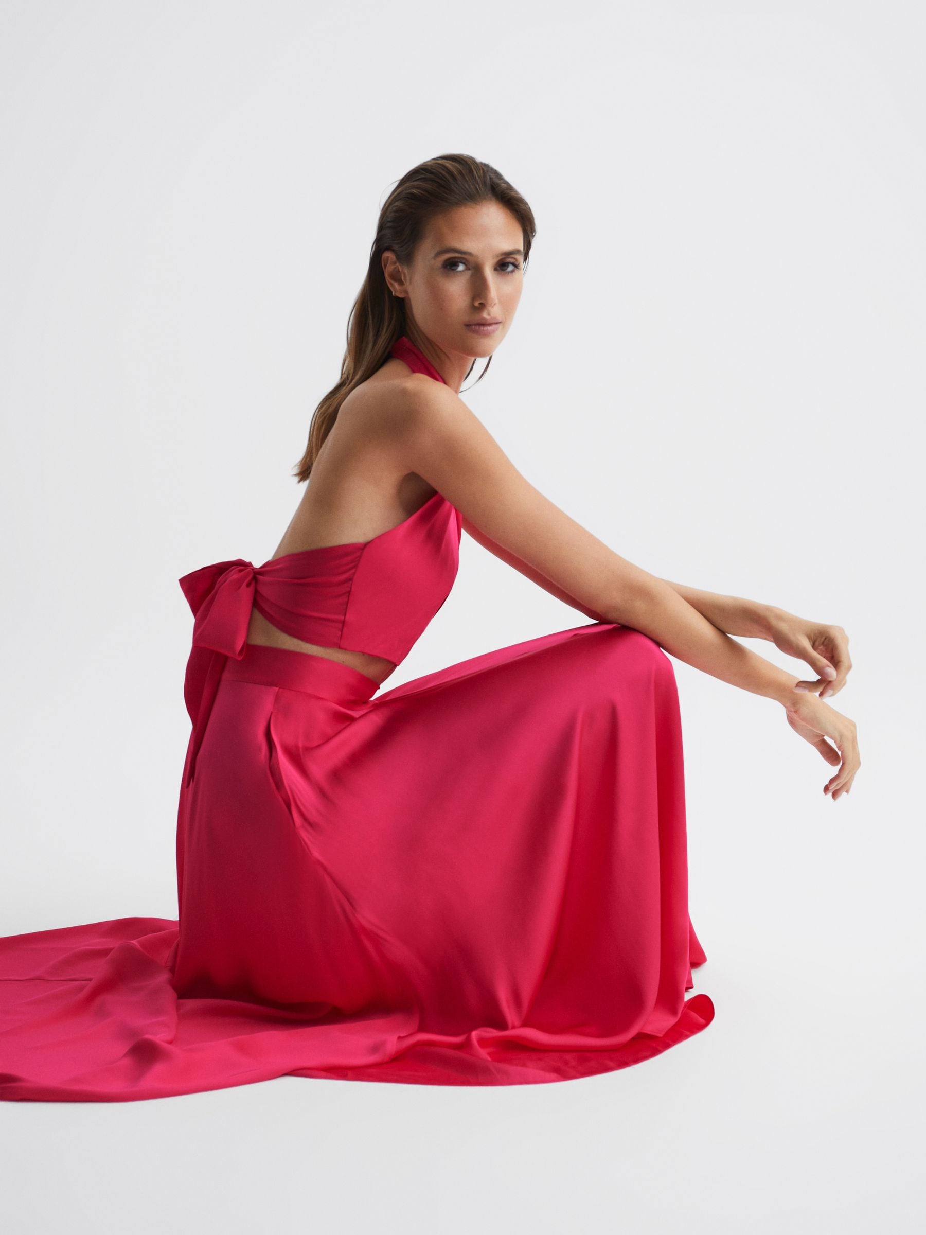 Buy Reiss Pink Ruby Occasion Maxi Skirt from Next Kuwait