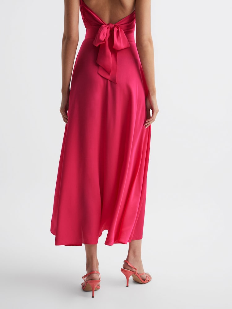 Reiss Pink Ruby Occasion Maxi Skirt - Image 5 of 5